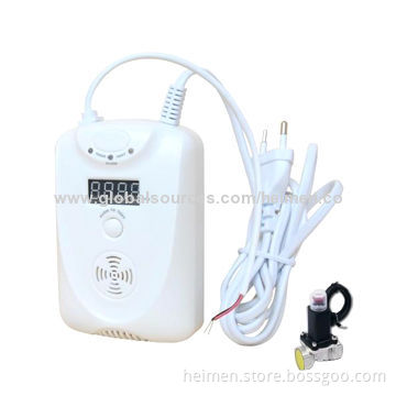100-240V AC Standslone Natural Gas/LPG Detector with LED, Exhaust Fan, and Backup Battery